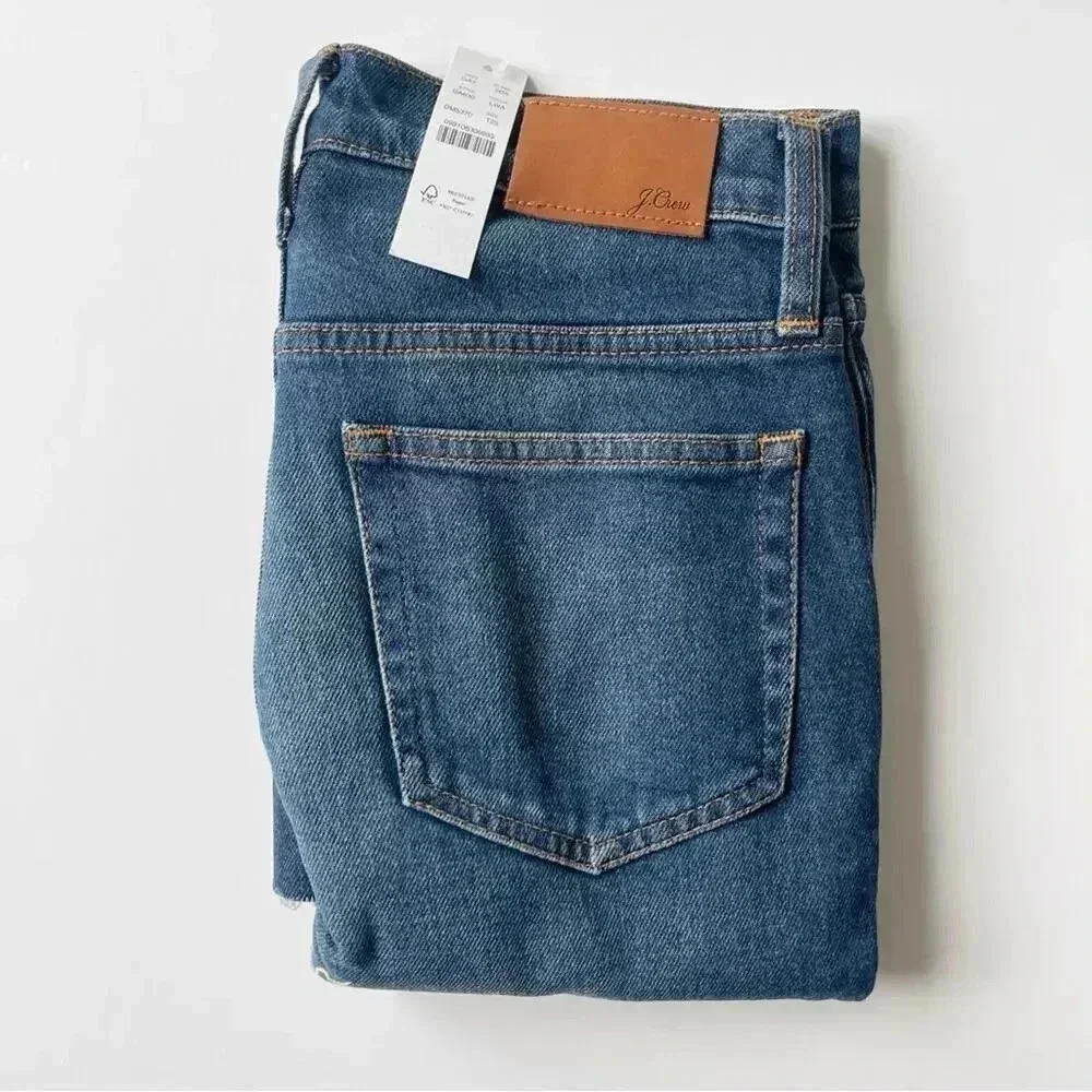 J Crew TALL mid-rise demi-boot crop jean in Lantern wash Size 25T NWT